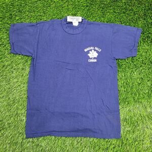 Vintage Niagara-Falls Canada Shirt Womens Small 19x26 Maple Leaf